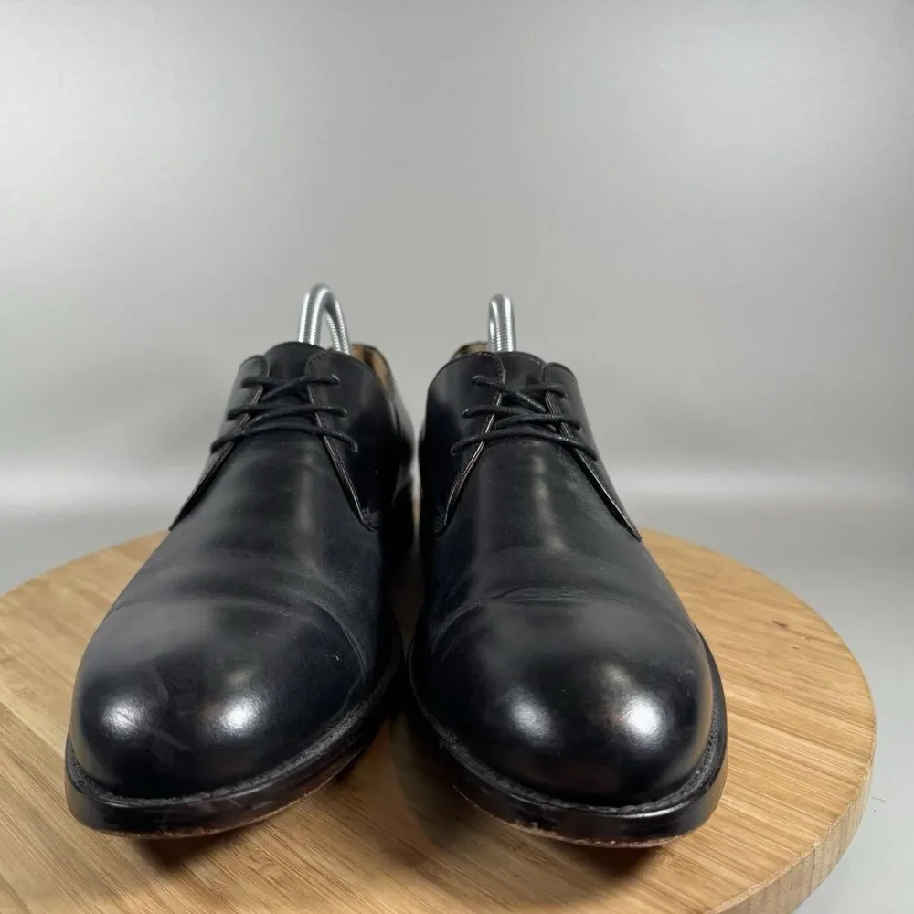 Johnston & Murphy Hartley Plain‎ Toe Black Shoes Mens Size 9M